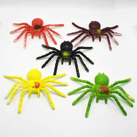 10Pcs Realistic Safari Garden Joke Soft Spider Props Toy 10x14cm - Click Image to Close