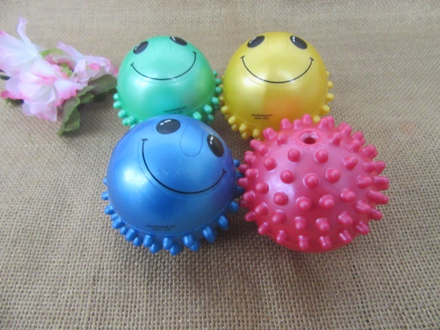 12Pcs Anti-Stress Smiley Squeeze Reliever Spikey Ball Mixed