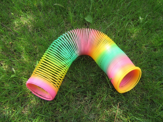 3Pcs Rainbow Jumbo Huge Slinky Rainbow Spring Great Toys - Click Image to Close