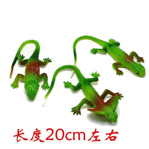 10Pcs Realistic Safari Garden Joke Soft Lizard Props Toy 20x10cm - Click Image to Close