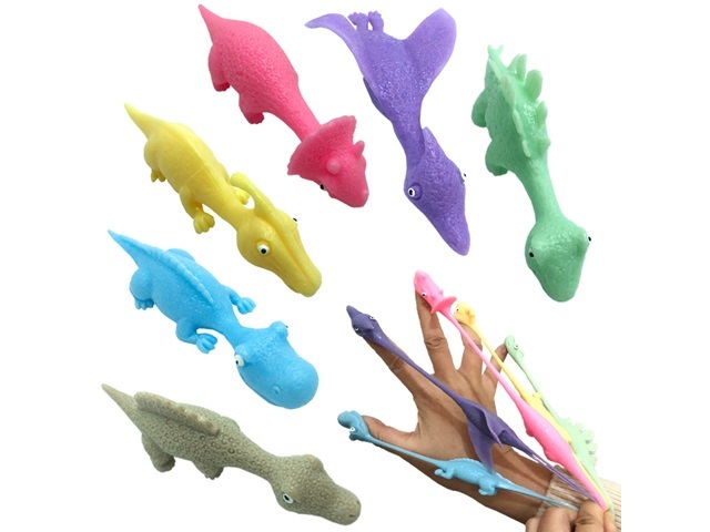 20Pcs Soft Finger Shooter Sticky Stretchy Dinosaur Kid's Toy 20Pcs Soft Finger Shooter Sticky Stretchy Dinosaur Kid's Toy