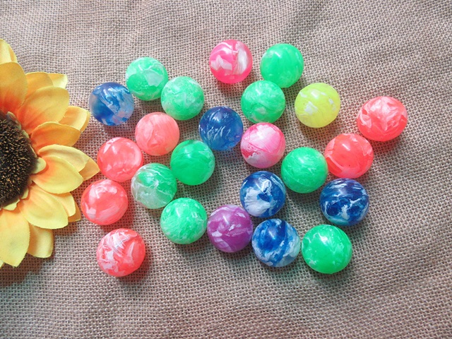 100X Ombre Rainbow Rubber Bouncing Balls 30mm - Click Image to Close