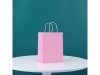 48 Bulk Kraft Paper Gift Carry Shopping Bag 21x15x8cm Pink 48 Bulk Kraft Paper Gift Carry Shopping Bag 21x15x8cm Pink