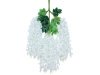 12Pc White Artificial Silk Hanging Flower Garland Vine Wisteria
