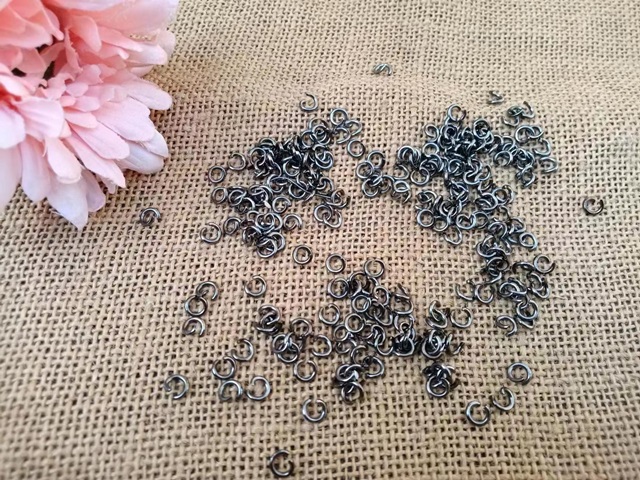 500g Blackgun Open End Jumprings Jewelry Jump Ring 6mm Dia