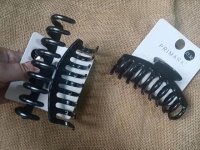 6Pcs New Claw Hair Clips Hair Clamp - Black Color