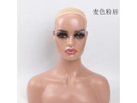 1Pc Female Mannequin Bald Head Display Props Shoulders Bust