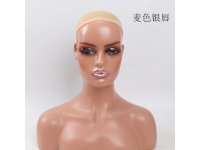 1Pc Female Mannequin Bald Head Display Props Shoulders Bust