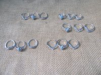 12Packs x 3Pcs Fashion Turquoise Ring Jewellery Findings