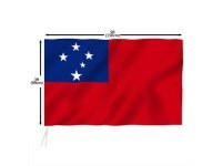 1Pc New Flag of Samoa Hand Waving Flag 90x150cm