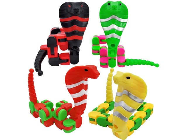 10Pcs Funny Snake Wacky Tracks Snap and Click Stress Relief Fidg 10Pcs Funny Snake Wacky Tracks Snap and Click Stress Relief Fidg