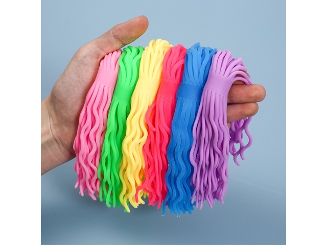 10Pcs Spaghetti Stress Reliever Stretchy Sensory String Noodles 10Pcs Spaghetti Stress Reliever Stretchy Sensory String Noodles