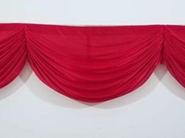 1Pc Red Wine 3M Tassel Swag Drape Stage Wedding Background