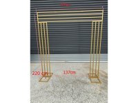 1X Golden Heavy Duty Large Square Wedding Arch Backdrop