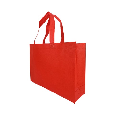 30Pcs Non-woven Red Shopping Tote Bag Eco Bag Reusable - Click Image to Close