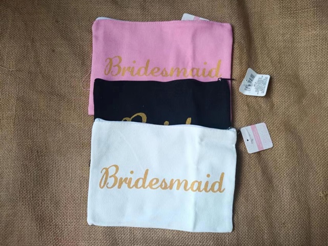 6Pcs Bride Pouch Bridemaids Makeup Travel Pouch Bachelorette 6Pcs Bride Pouch Bridemaids Makeup Travel Pouch Bachelorette