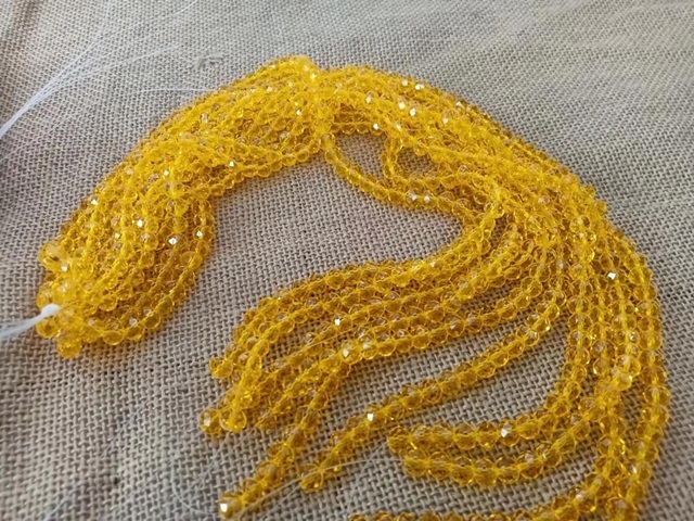 10Strand x 90Pcs Orange Faceted Crystal Beads 6mm 10Strand x 90Pcs Orange Faceted Crystal Beads 6mm