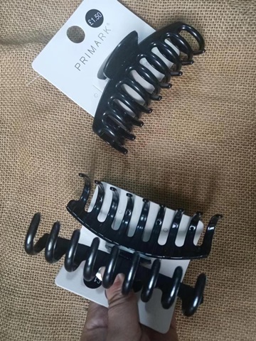 6Pcs New Claw Hair Clips Hair Clamp - Black Color - Click Image to Close