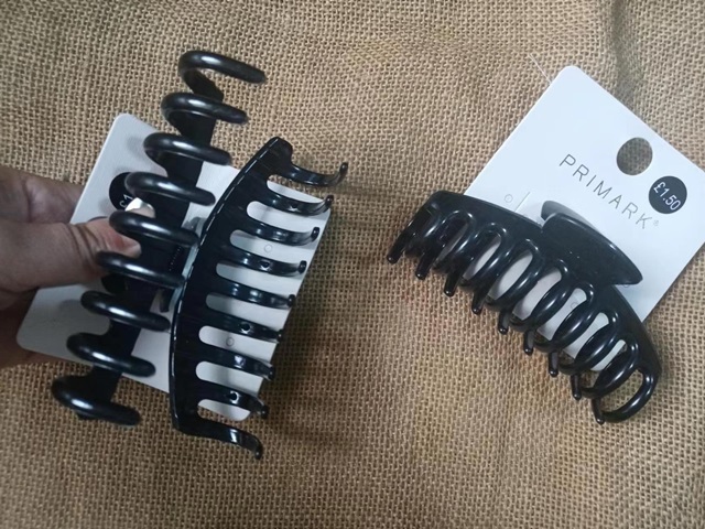 6Pcs New Claw Hair Clips Hair Clamp - Black Color