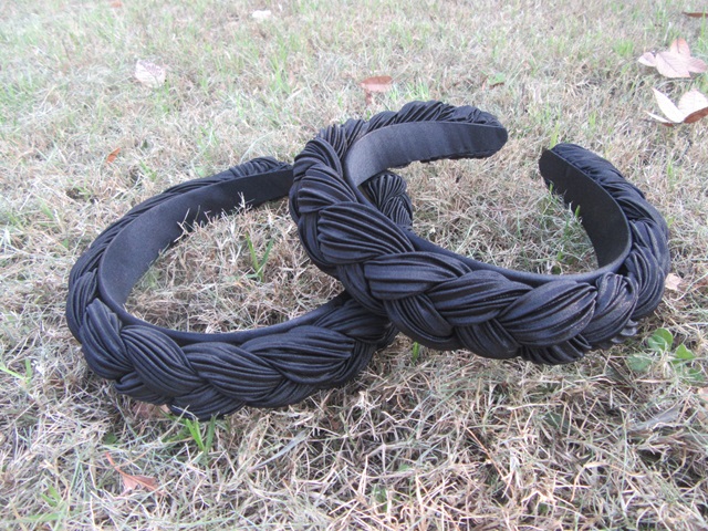 6Pcs Wide Thick Chunk Black Headbands Hair Band Hair Accessories