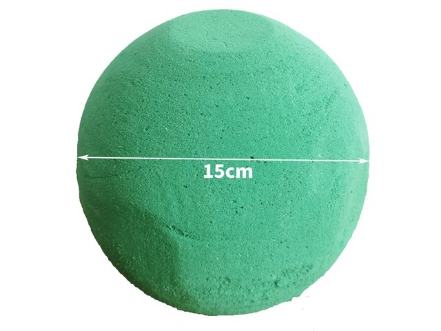 1Pc Round Wet Dry Foam Ball Flower Arrangement Holder 15cm Dia