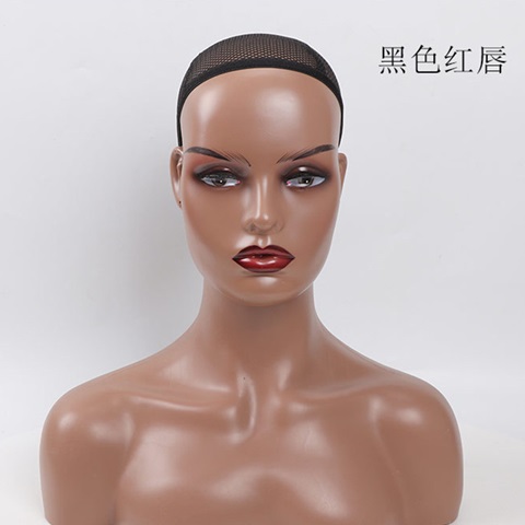 1Pc Female Mannequin Bald Head Display Props Shoulders Bust - Click Image to Close