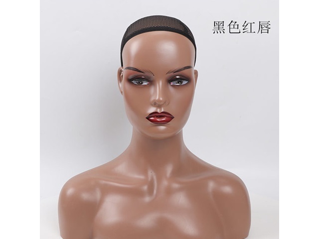 1Pc Female Mannequin Bald Head Display Props Shoulders Bust