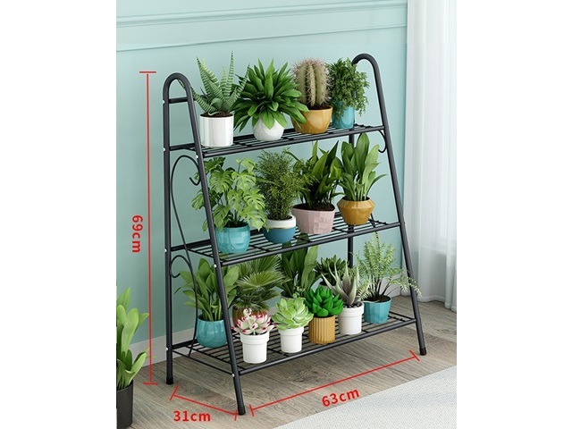 3-Layer Flower Plant Pots Stand Shelf Shoe Rack Sundries Display
