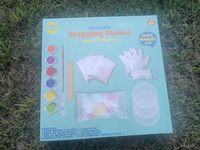 1Set Mosaic Stepping Stones Mold & Decorate Art Craft - Click Image to Close