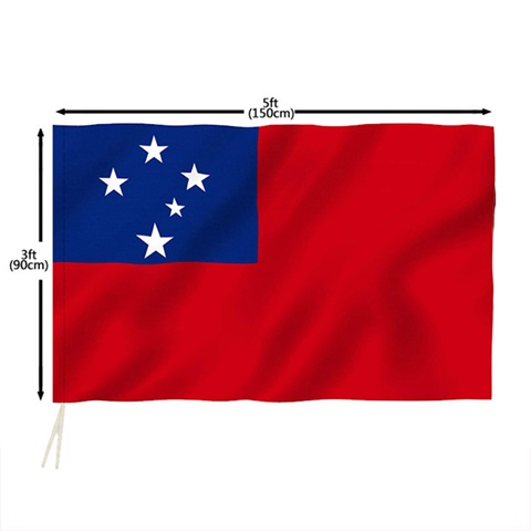 1Pc New Flag of Samoa Hand Waving Flag 90x150cm - Click Image to Close