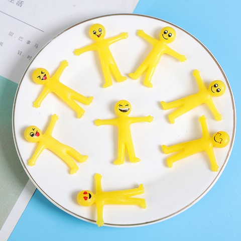 50Pcs Stretchy Smiley Yellow People Healing Stress Reliever Toys - Click Image to Close