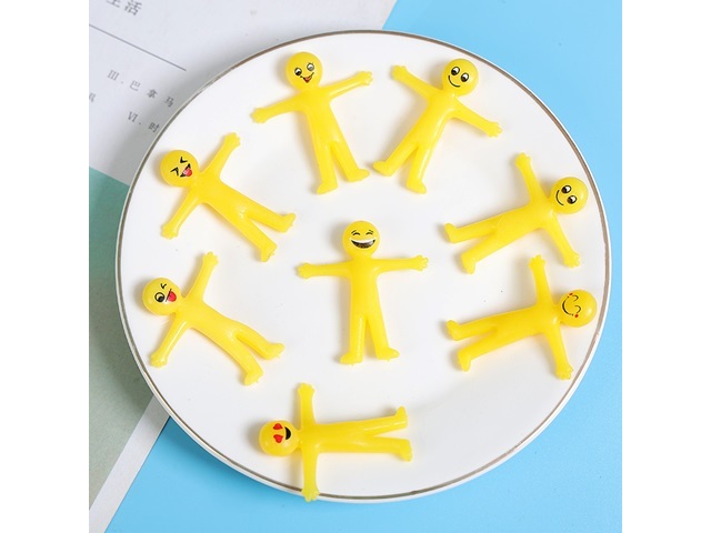 50Pcs Stretchy Smiley Yellow People Healing Stress Reliever Toys - Click Image to Close