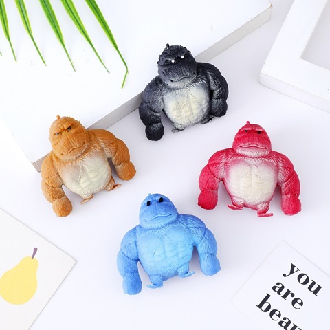 20Pcs Cathartic Gorilla Squeezy Squishy Toy Stress Relief Fidget - Click Image to Close
