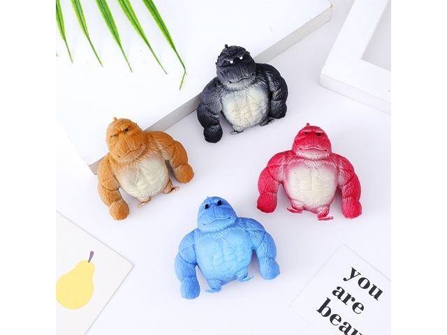 20Pcs Cathartic Gorilla Squeezy Squishy Toy Stress Relief Fidget - Click Image to Close