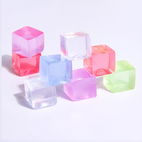 20Pcs Squeezy Mini Ice Cube Sensory Stress Ice Block Party Bag - Click Image to Close