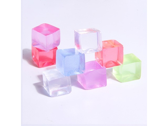 20Pcs Squeezy Mini Ice Cube Sensory Stress Ice Block Party Bag - Click Image to Close