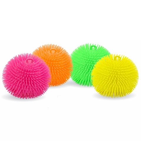 12Pcs Soft Spiky Puffer Balls Fun Fidget Game Sensory Stress - Click Image to Close