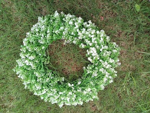 1Pc Artificial Wreath Wedding Decor Garland Wreath Wedding Decor - Click Image to Close