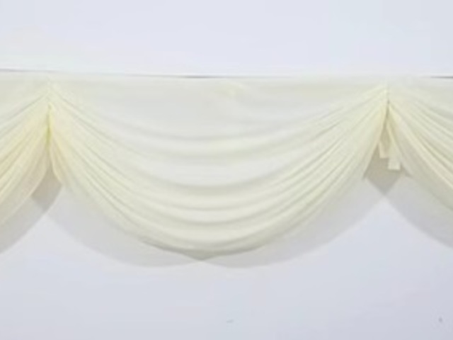 1Pc Ivory 3M Swag Drape Stage Wedding Background Backdrop