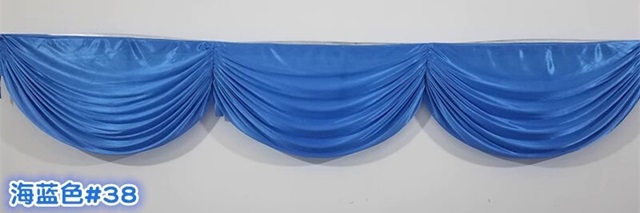 1Pc Loyal Blue 3M Swag Drape Stage Wedding Background - Click Image to Close