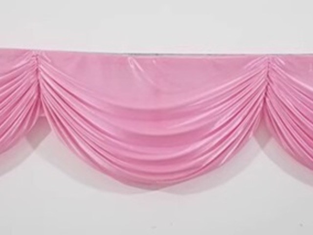 1Pc Pink 3M Tassel Swag Drape Stage Wedding Background Backdrop - Click Image to Close