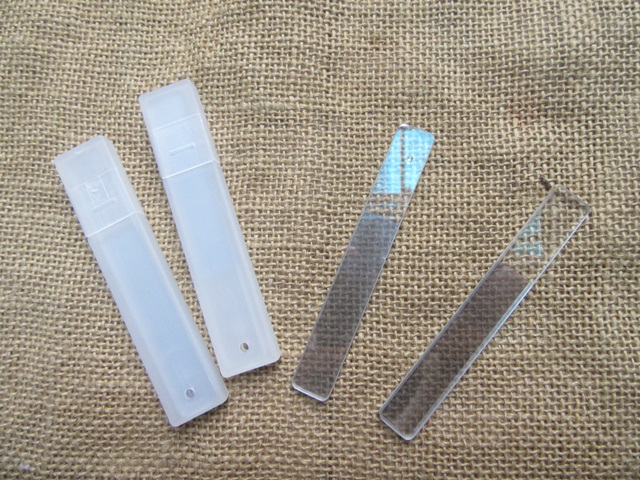 8Pcs Clear Nail Files Manicure/Pedicure Polish Sanding Buffer