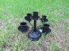 1Pc Vintage Romantic Black 5-Head Candle Holder Party Home Decor 1Pc Vintage Romantic Black 5-Head Candle Holder Party Home Decor