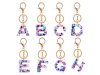 6Pcs Personalized Letter Keychain for Bag Acrylic Pendant Key