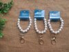 3Pcs Pearl Bracelet Keychain Hand Wristlet Lanyard Strap 3Pcs Pearl Bracelet Keychain Hand Wristlet Lanyard Strap