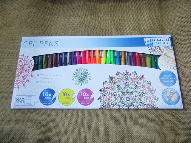 30Pcs Colorful Gel Pens Glitter Metallic & Neon Inks for Art