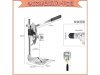 1Set Adjustable Double Benchtop Drilling Press Holder Clamp Hand 1Set Adjustable Double Benchtop Drilling Press Holder Clamp Hand