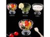 Set of 6 Glass Ice Cream Bowls Elegant Dessert Bowls for Sundaes