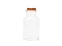 48Pcs Empty Glass Storage/Display Bottle/Jar with Cork 165mm