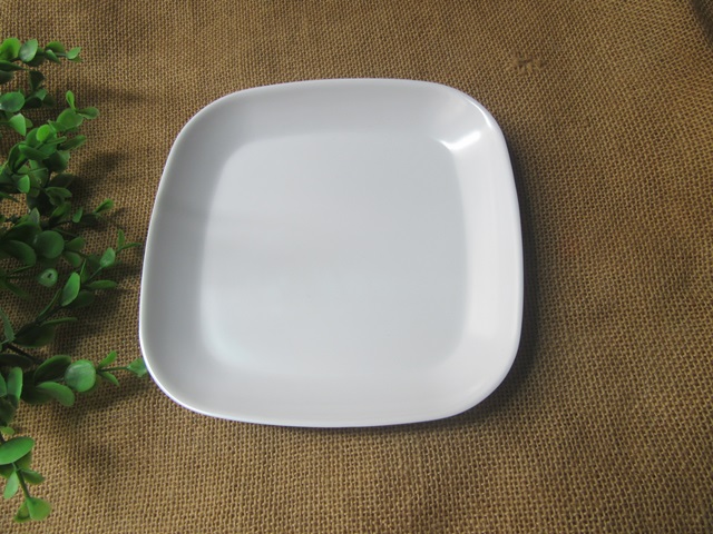 10Pcs Square Dinner Plate Display Holders Dish Plate - Green 10Pcs Square Dinner Plate Display Holders Dish Plate - Green